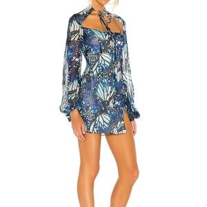 Kim Shui Multicolor Butterfly Mini Dress